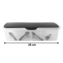 Kitchen Multipurpose Air-tight 4 Sections Storage Containers / Masala Box (1 Set)